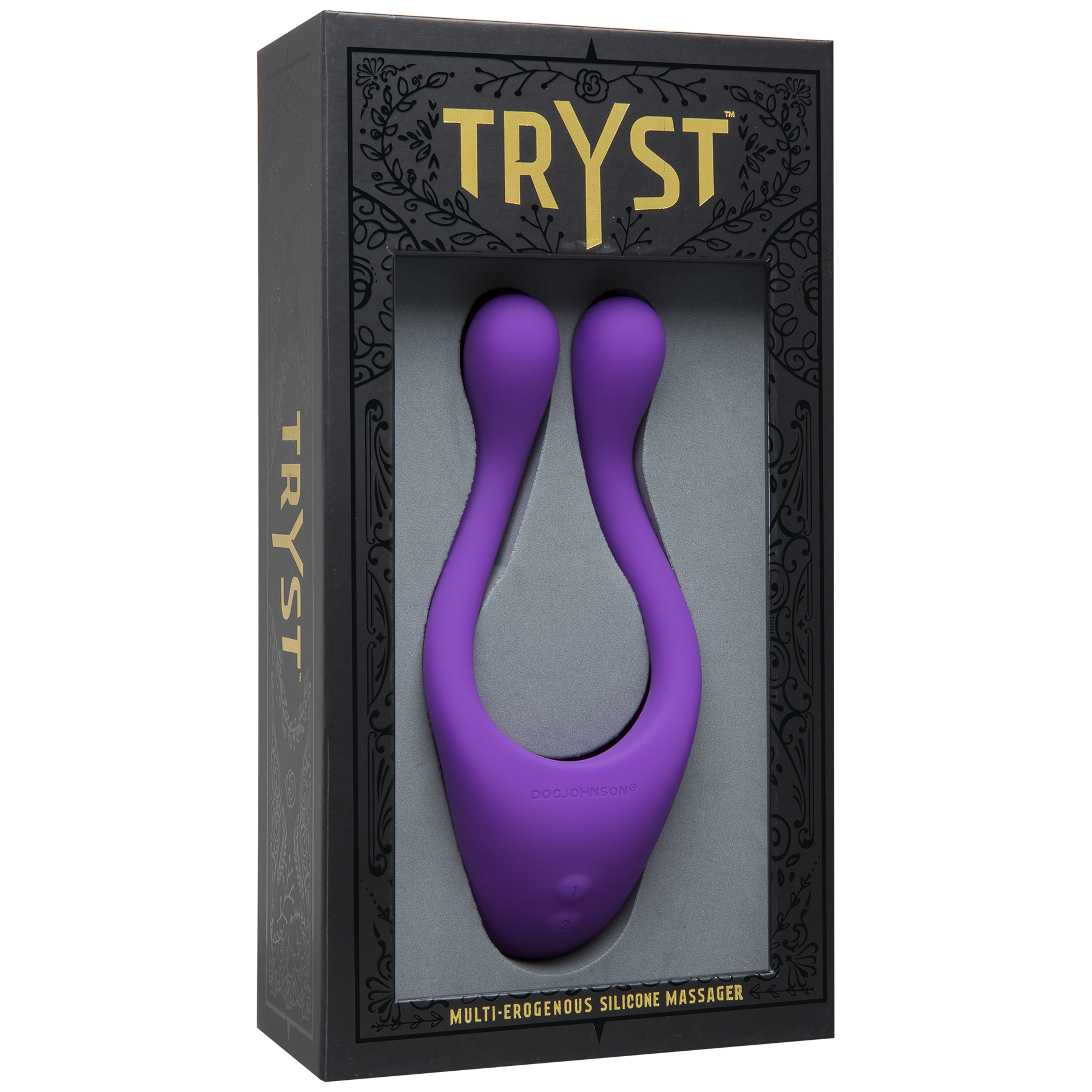 aPJ1KaI6jSnO5aRQteSkB2qahVf7GrDH Tryst Multi Erogenous Zone Silicone Massager - Purple - Image 1