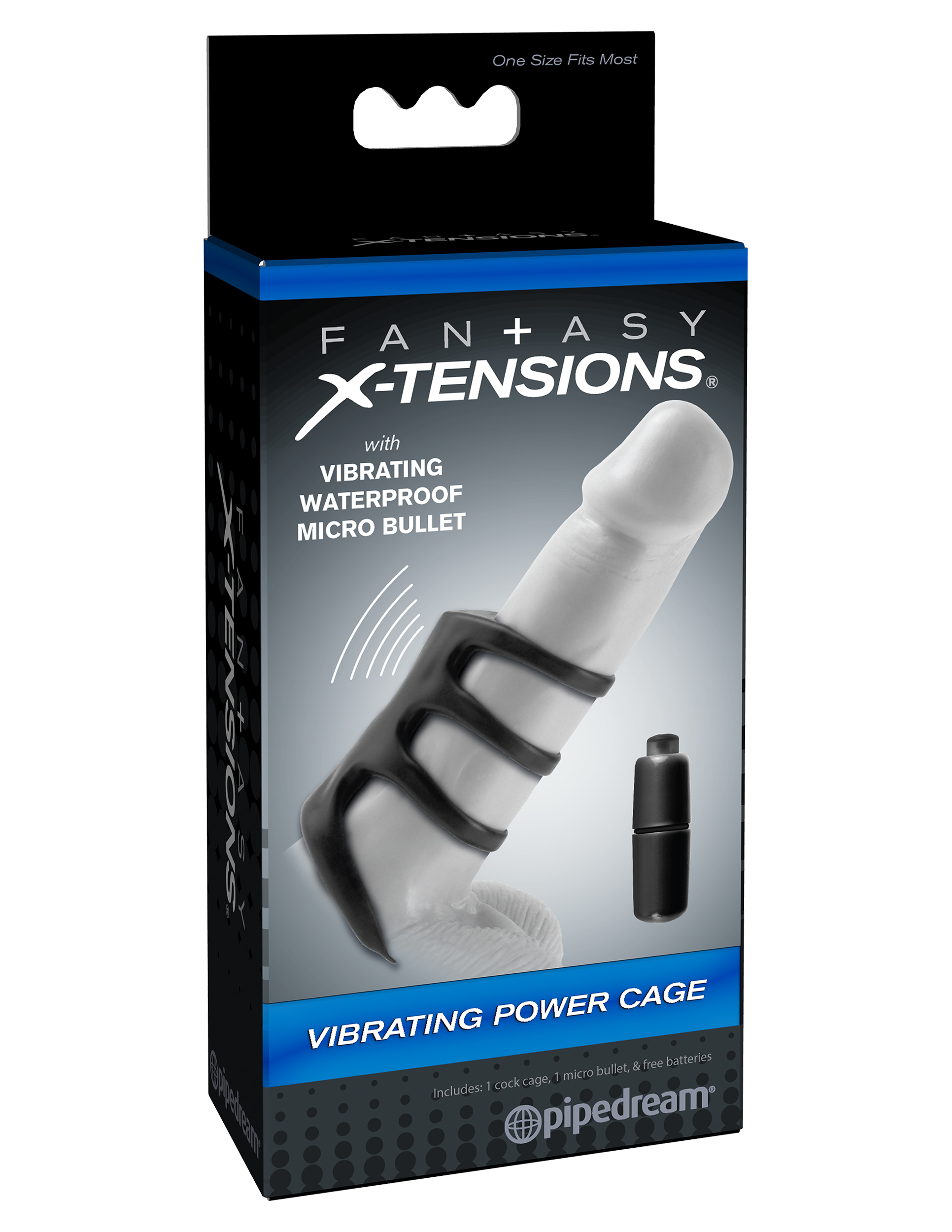aUpRrONwvNg9iPDJYt4NOYu9zQc1zYCP Fantasy X-Tensions Vibrating Power Cage - Black - Image 1