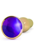 Rich R4 Gold Metal Plug - 4.8 Inch - Dark Purple Sapphire - Image 2