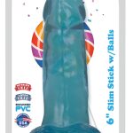 Lollicock 6 Inch Slim Stick With Balls - Berry Ice