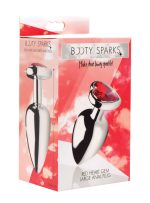 Red Heart Gem Anal Plug - Large