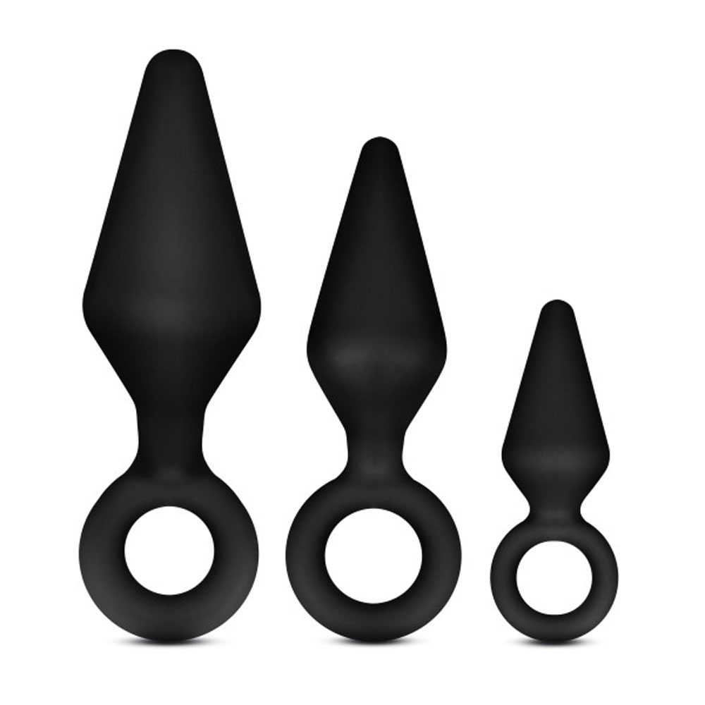b66Gcel2h0DTKIEZz4BsdGobCNnEM4xP Anal Adventures - Platinum - Silicone Loop Plug Kit - Black - Image 1