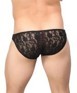 Stretch Lace Wonder Bikini - Medium - Black - Image 2
