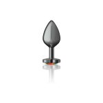 Rainbow Heart Gem Gunmetal Metal Plug - Md - Image 6