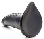 Beastly Tapered Bumpy Silicone Dildo - Silver - Image 6