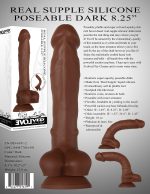 Real Supple Silicone Poseable Dark 8.25 Inch - Image 2