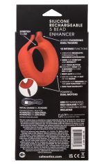 Silicone Rechargeable Taurus Enhancer - Red - Image 2