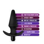 Anal Adventures Platinum - Silicone Vibrating Plug - Black - Image 6