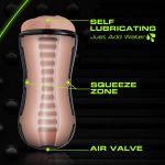 M for Men - Soft and Wet - Pussy With Pleasure Ridges - Self Lubricating Stroker Cup - Vanilla - Image 4