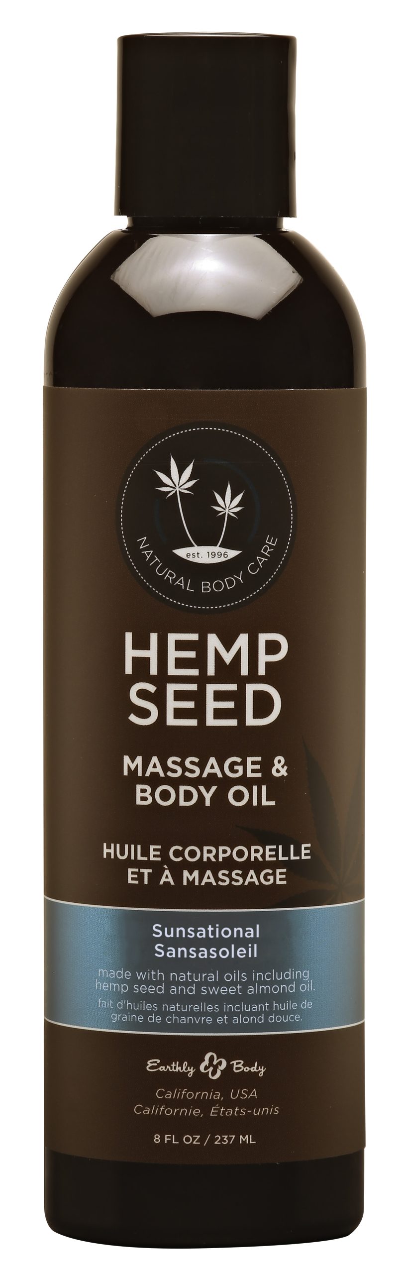 bPhOPdCSnf0FirRnaJcOrDcMOYWlmjfm Hemp Seed Massage and Body Oil - Sunsational - 8 Fl. Oz./ 237 ml - Image 1