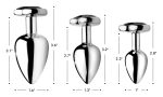 Black Heart Gem Anal Plug - Medium - Image 9