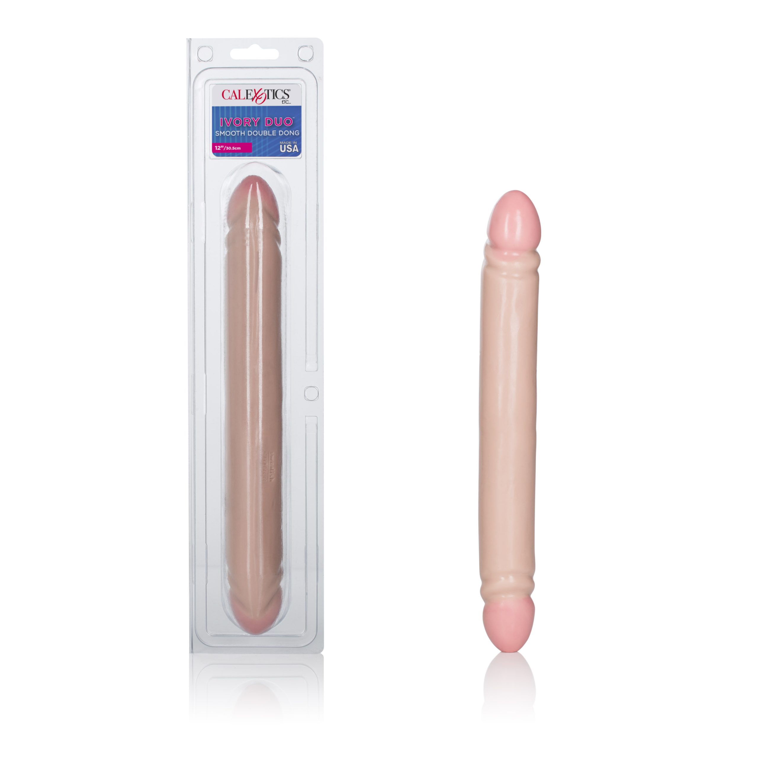 bUySp7ai55zsTfflFtAMIWGm4Voz1VhN Ivory Duo 12 Inches Smooth Double Dong - Image 1