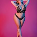 Sexy Time Underwire Bralette and Panty Set - Black - 1x-3x