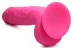 Pop Pecker 8.25 Inch Dildo With Balls - Pink - Image 4