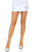 Jumbo Pothole Net Tights - Neon Orange - One Size - Image 4