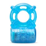 Stay Hard - Rechargeable 5 Function Cock Ring - Blue - Image 2