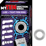My Ten Erection Rings Lube + Tight Firm Ring - Clear