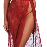 Gown, G-String - Small - Garnet