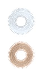 Mack Tuff Ribbed Cock Rings-Clear and Smoke