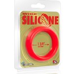 Wide Silicone Donut - Red - 1.75-Inch Diameter