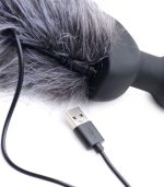 Grey Fox Tail Vibrating Anal Plug - Image 4