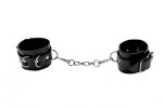 Leather Cuffs for Hands and Ankles - Black - Image 2