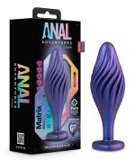 Anal Adventures Matrix - Swirling Bling Plug - Sapphire - Image 5