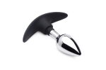 Dark Invader Metal and Silicone Anal Plug - Small - Image 6