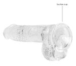 6 Inch Realistic Dildo With Balls - Translucent - Image 2