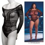 Scandal Plus Size Off the Shoulder Body Suit - Plus Size - Black - Image 6