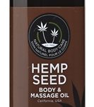 Hemp Seed Massage and Body Oil - Nag Champa - - 8 Fl. Oz./ 237ml