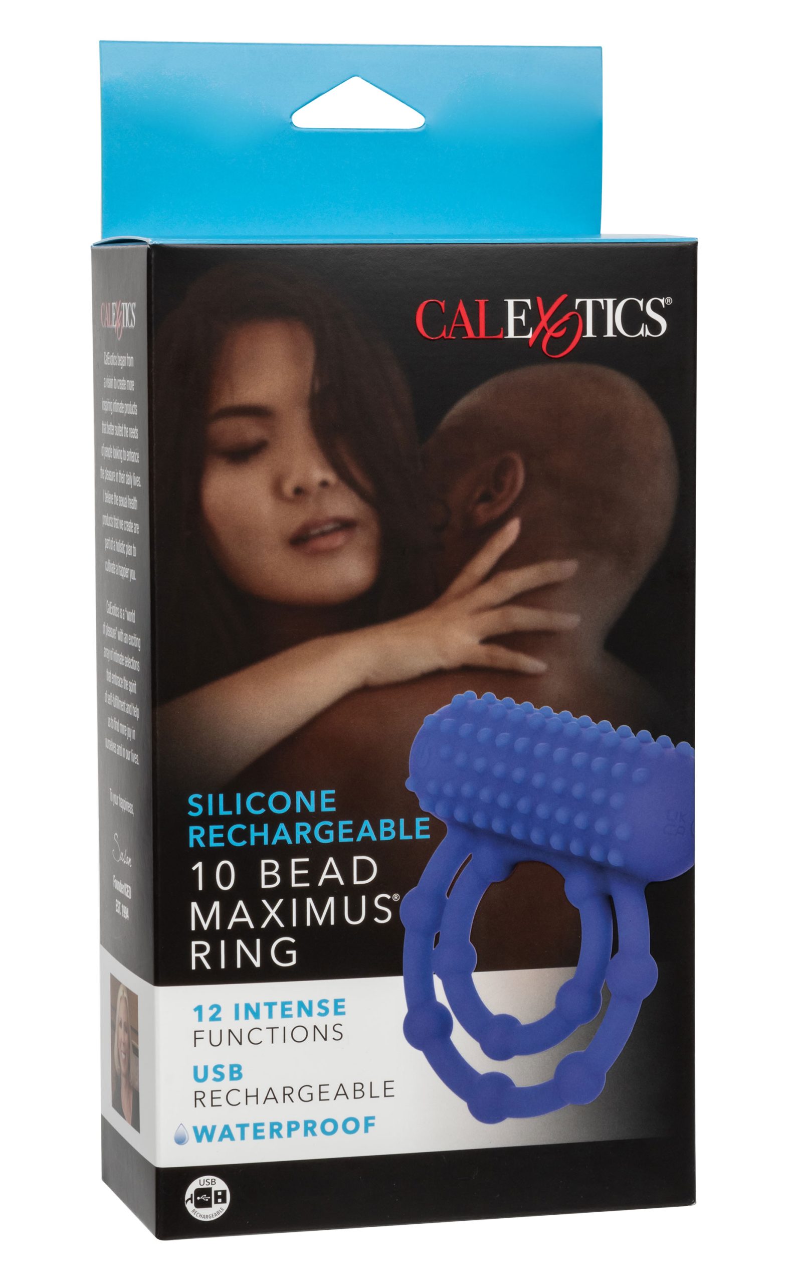 cdVERJR8ScEKmT6tE0cFb0okga83xEIG Silicone Rechargeable 10 Bead Maximus Ring - Blue - Image 1