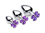 Violet Flower Gem Anal Plug Set - Image 2