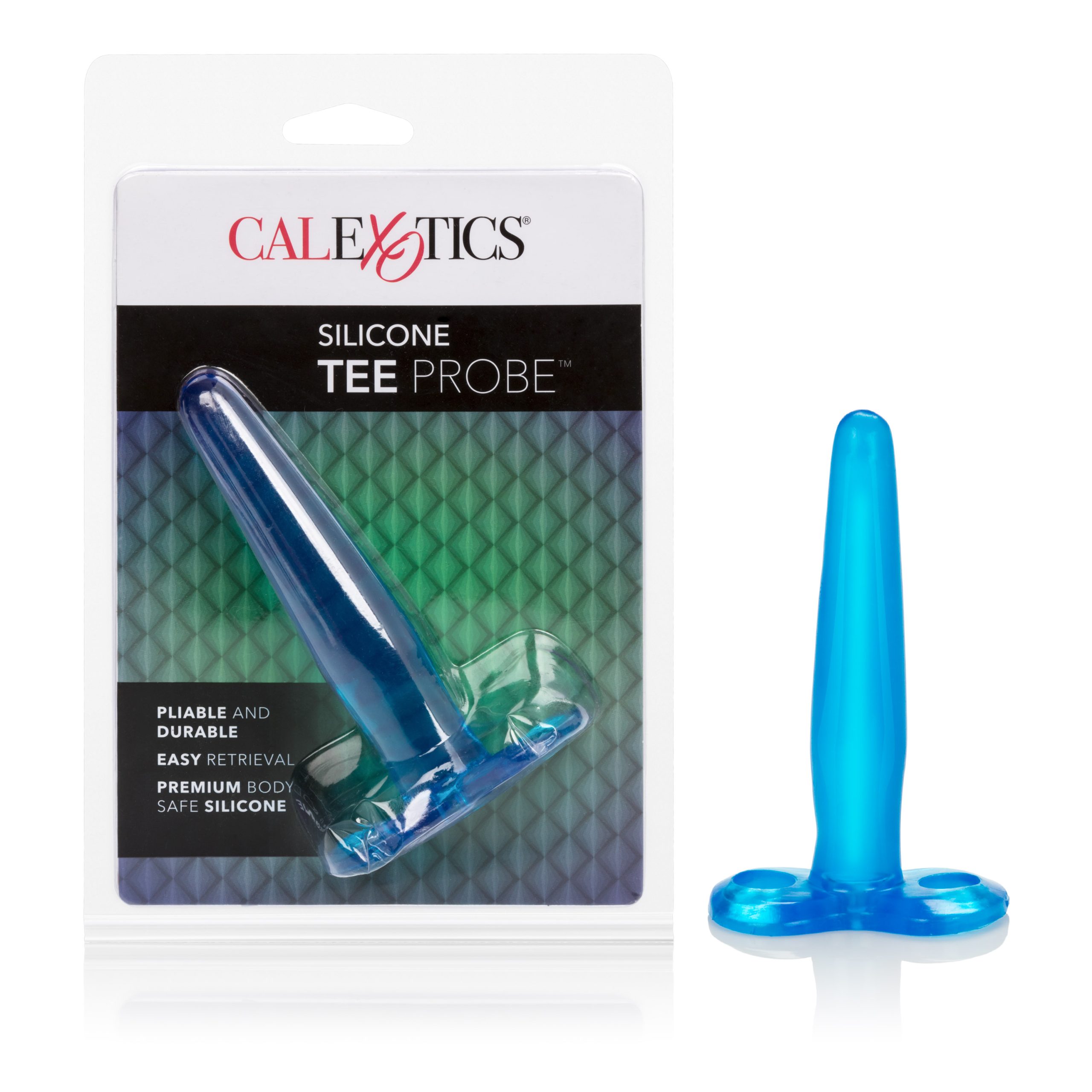 d528vmEQMWcu163rFkd8Rv6iwcSMI8n6 Silicone Tee Probe 4.5 Inches - Blue - Image 1