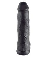 King Cock 12 Inch Cock With Balls - Black - Image 4