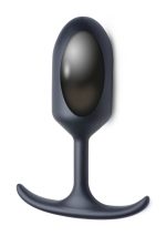 Premium Silicone Weighted Anal Plug - Small - Image 5