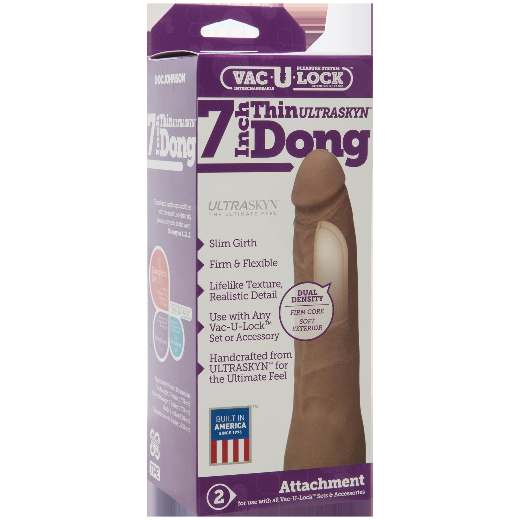 dAgViZsxFhZ7jcuVfXt6xDJPBVJ6CECf Vac-U-Lock 7-Inch Ultraskyn Thin Dong - Caramel - Image 1
