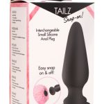 Snap-on Interchangeable Small Silicone Anal Plug