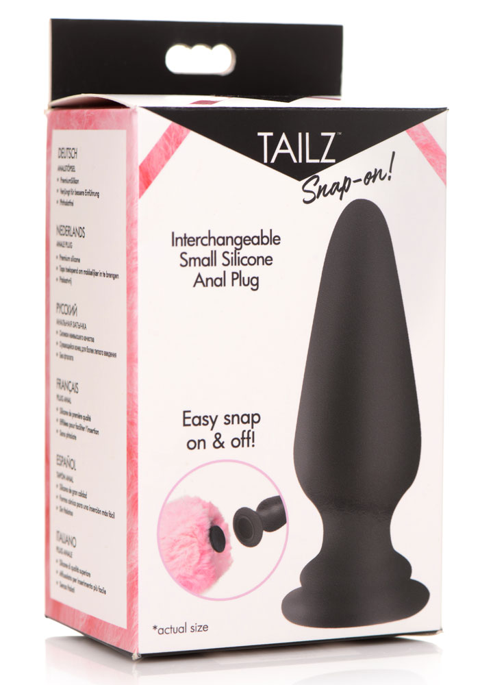 dE4BKqDdByS7fHKC1TWX7lyEy2V6QGD4 Snap-on Interchangeable Small Silicone Anal Plug - Image 1