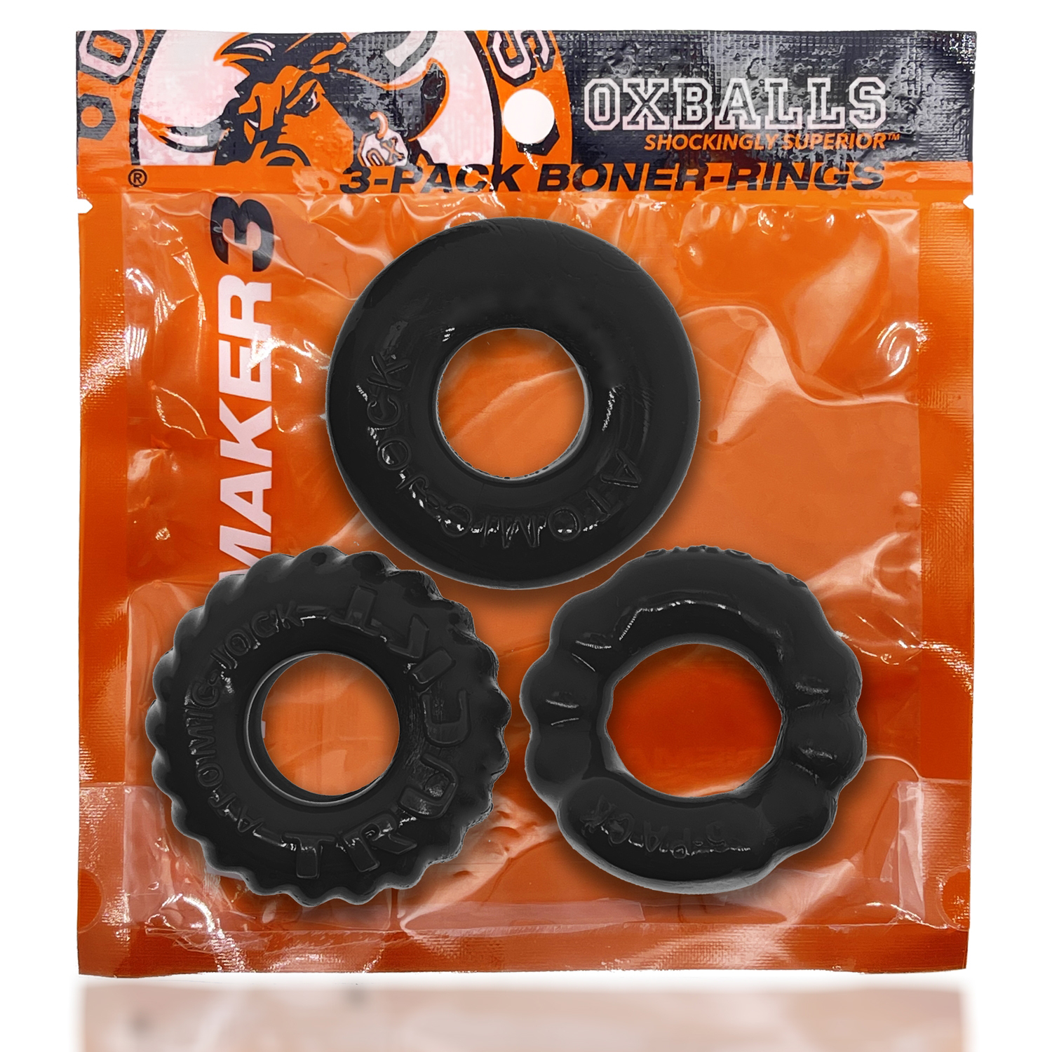 dFjJQcFk15Z3C5JxWcsYHwZkmCj2JZYg Bonemaker 3-Pack Boner Rings - Black - Image 1