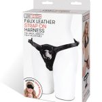 Patent Leather Strap-on Harness - Black