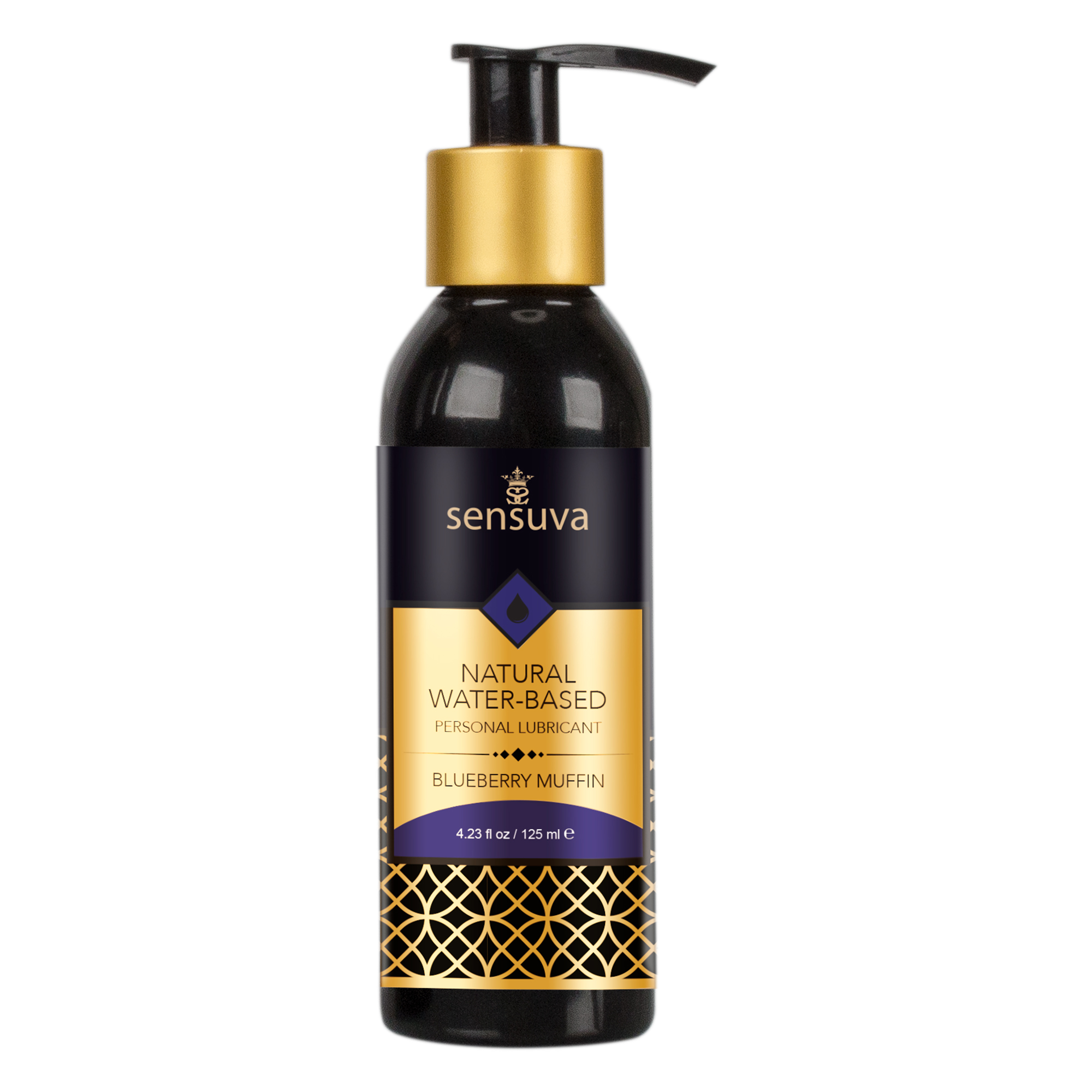 dHG3dq7bdT4wd2QdFIqsUE1NpNPcwO5X Natural Water-Based Personal Lubricant 4.23 Fl. Oz. - Blueberry Muffin - Image 1