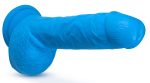 Neo - 9 Inch Dual Density Dildo - Neon Blue - Image 2
