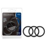 Performance - Vs3 Pure Premium Silicone Cockrings - Large - Black - Image 6
