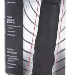 8x Auto Pounder Vibrating and Thrusting Dildo With Handle - Black