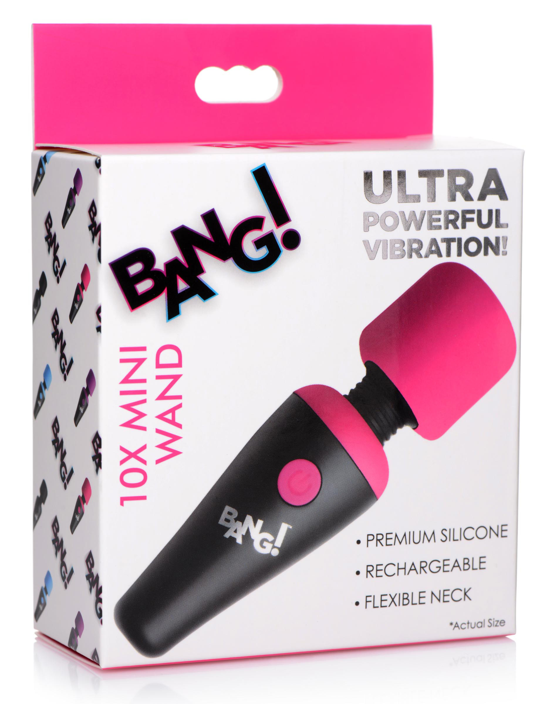 dVSAVXfo9e7xBZIC3FxP3edxTNnoIu3B Bang - 10x Vibrating Mini Silicone Wand - Pink - Image 1