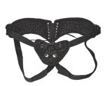 Diamond Velvet Strap-on Corset - Black - Image 2