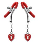 Charmed Heart Padlock Nipple Clamps - Image 2