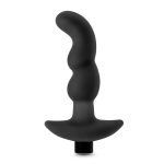 Anal Adventures - Platinum - Silicone Vibrating Prostate Massager 03 - Black - Image 3
