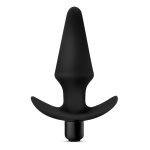 Anal Adventures Platinum - Silicone Vibrating Plug - Black - Image 4